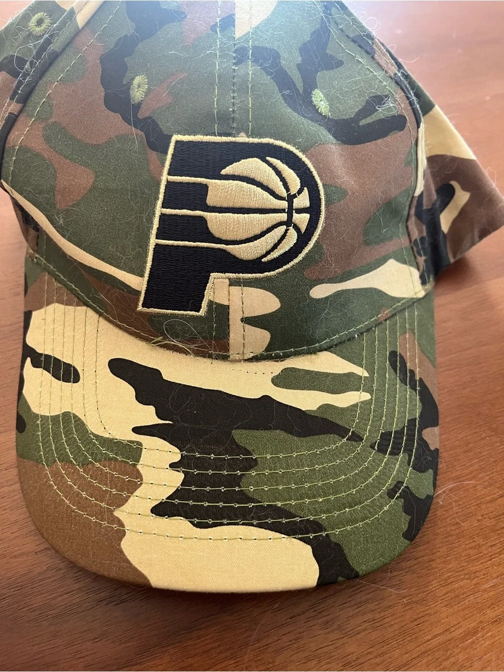 NEW NBA Indiana Pacers camouflage embroidered logo basketball cap SnapBack